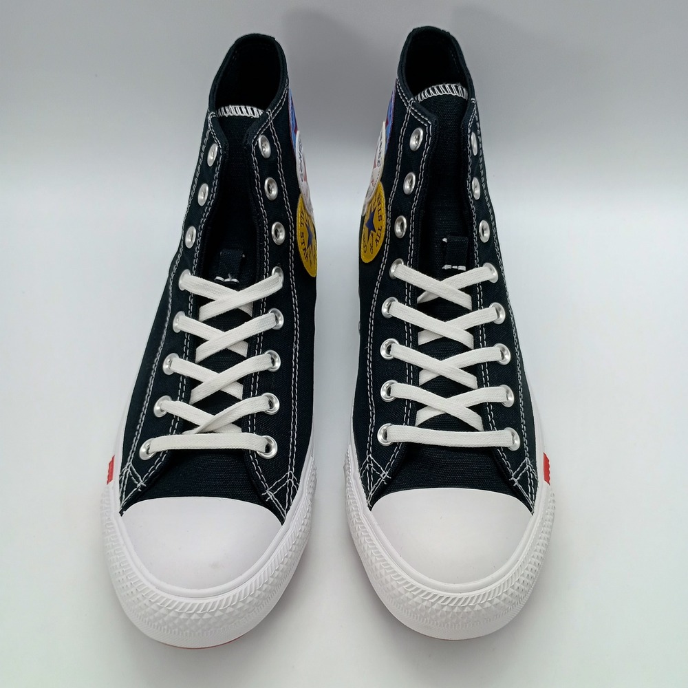 Converse Chuck Taylor All‎ Star Hi Multi Patch Black 166734C Mens 10 Womens 12 - Picture 5 of 11